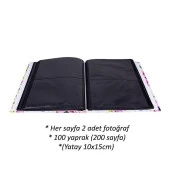 Rabsev RS306 Fotoğraf Albümü 10x15cm 200 Fotoğraf Kapasiteli İstanbul Desenli Lüks Albüm - 3