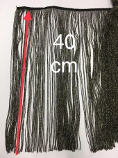 Püskül saçak Simli gold 40 cm 1 metre - 4