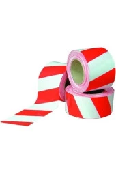 Ikaz Emniyet Şerit Bant Kırmızı Beyaz 400 Mt - 1
