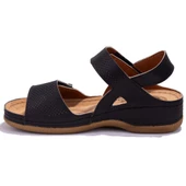 Polaris 104424 Siyah Ortopedik Günlük  Kadın Sandalet thumbnail 3