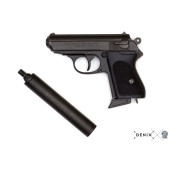 Denix Koleksiyon Grubu-SEMI-AUTOMATIC PISTOL WITH SILENCER, GERMANY 1931-JDNX1311 thumbnail 4