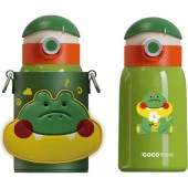 Vagonlife Cocosmile CS 8103 Özel Kutulu Kılıflı 470 ml Pipetli Çelik Termos - 2