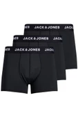 Jack Jones Black Mıcrofıbre 3 L ü Paket Erkek Boxer 12182421 - 1