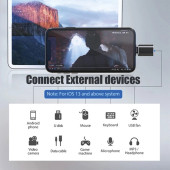 Apple iPhone İçin Çevirici Metal USB OTG Dönüştürücü Subzero Converter USB 3.0 Data Transfer - 5