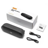 Tribit Thunderbox Plus 24W 20 Saat Oynatma Süresi Ipx7 Su Geçirmez Tws Bluetooth Hoparlör Siyah thumbnail 2