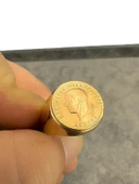 Düz 22 Ayar Ata Çeyrekli Altın Erkek Yüzük - 5