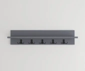 Mirobi Portmanto Elbise Askılığı, Duvar Askılığı, Antrasit, 80 cm - 3