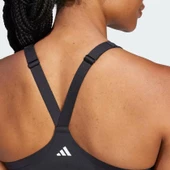 Adidas IL2911 TLRD Impact Luxe Destekli Pedli Siyah Sporcu Brası - 6