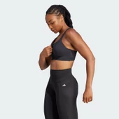 Adidas IL2911 TLRD Impact Luxe Destekli Pedli Siyah Sporcu Brası - 2