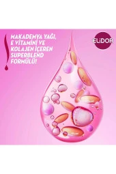 ELİDOR Superblend Saç Bakım Şampuanı Güçlü Ve Parlak E Vitamini Makademya Yağı Kolajen 400 Ml X2 - 3