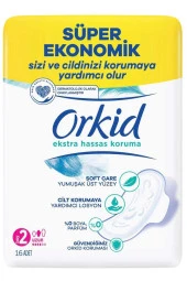 ORKİD Marka: Extra Hassas Hijyenik Ped 2 Beden 16'Lı 8001841807317 Kategori: Hijyenik Ped - 1