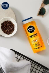 NİVEA Men Boost Banyo Ve Duş Jeli 500 Ml thumbnail 3