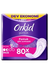 ORKİD Yaprak Pamuksu Günlük Ped Deo Fresh Dev Ekonomi Paketi 80 Ped - 1
