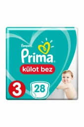 PRİMA Pants Külot Bebek Bezi 3 Beden 28 Adet Midi Deneme Paketi thumbnail 1