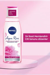 NİVEA Aqua Rose Organik Gül Suyu İçeren Nemlendirici Tonik 200Ml,Tüm Cilt Tipleri,24 Saat Yüz Nemlendirici - 3