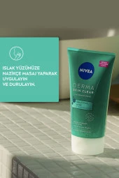 NİVEA Derma Skin Clear Sivilce Karşıtı Yüz Temizleyici Peeling 150 Ml, Salisilik Asit (Bha) - 2