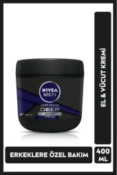 Nivea Men El Ve Vücut Kremi Deep Impact 400 Ml, Normal Ciltler Için Nemlendirici - 1