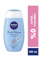 NİVEA BABY Baby Bebek Nemlendirici Losyon 200Ml, Hassas Cilt, Bebek Cilt Bakım, Yoğun Nemlendirme - 2
