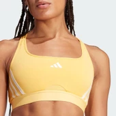 Adidas IU1712 Power Impact Train Medium-Support 3-Stripes Bra Sarı - 1