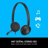 Logitech H340 Gürültü Önleyici Mikrofonlu USB Kulaklık 981-000475 - 3
