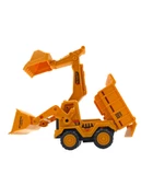 Oyuncak Sürtmeli Buldozer Kepçeli Damperli Kamyon | Eğlenceli ve Dayanıklı! 20cm. - 1
