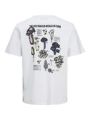 JACK JONES Erkek Ön Ve Arka Baskılı Tişört 12254174 - 2