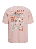 JACK JONES Erkek Ön Ve Arka Baskılı Tişört 12254174 thumbnail 2