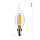 Lambam 3'lü Led Ampul 4W 3200K E14 (Gün Işığı) - 2