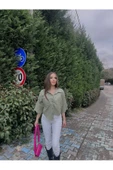 HAKİ YAN DETAYLI GÖMLEK - 2