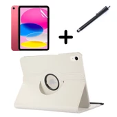 Apple iPad Mini 4 / Mini 5 Kılıf Dönen Tablet Kilifi Ekran Koruyucu+Kalem - 5