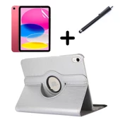 Apple iPad Mini 4 / Mini 5 Kılıf Dönen Tablet Kilifi Ekran Koruyucu+Kalem - 4