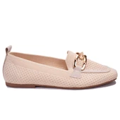 Dagoster DZA07-1181117C Bej Triko Günlük Babet Kadın Ayakkabı - 2