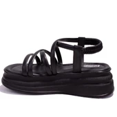 Dagoster DZA07-1241312C Siyah Günlük Ortopedik Kadın sandalet - 3