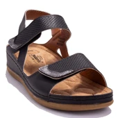 Polaris 104424C Siyah Ortopedik Günlük Kadın Sandalet - 1