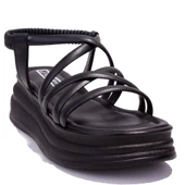 Dagoster DZA07-1241312C Siyah Günlük Ortopedik Kadın sandalet - 1