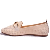 Dagoster DZA07-1181117C Bej Triko Günlük Babet Kadın Ayakkabı - 3