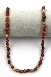 Mookaite Jasper Doğal Taş Dizi 6 x 9 mm Mercimek Kesim thumbnail 2