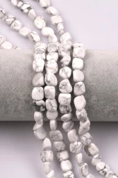 Havlit Doğal Taş Dizi 8 x 9 mm Mercimek Kesim - 1