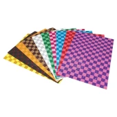 Lino Karadeniz Kare Desenli Simli Eva 20x30 cm 10 Renk 2802J-3 - 1