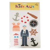 Dolphin Kids Arts Eva Sticker Asker ST-103161 - 1