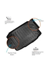 Rizline  Seat Ibiza 2017 Sonrası 3d Bagaj Havuzu thumbnail 1