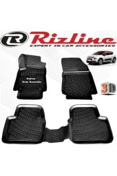 Rizline  Citroen C3 3d Paspas Havuzlu Hb 2016 - 2020 Arası Siyah 4 Parça Set - 1