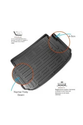 Rizline  Kia Sportage 2016 Sonrası 3d Bagaj Havuzu thumbnail 2