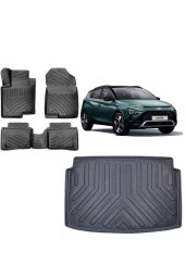 Rizline  Hyundai Bayon 2021 Ve Sonrası Bagaj Havuzu+3d Havuzlu Paspas Takımı - 1