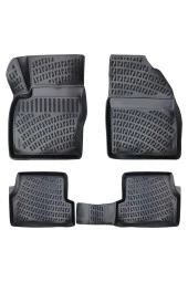 Rizline  Ford Focus 2 3d Paspas Havuzlu Hb 2005 - 2011 Arası Siyah 4 Parça Set thumbnail 1