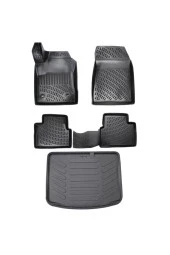 Rizline  Fiat Bravo 2008 ve Sonrası Uyumlu 3D Paspas ve Bagaj Havuzu Seti thumbnail 1