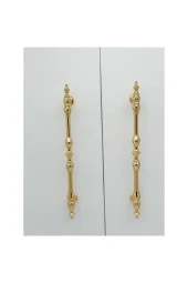 Şehzade Altın Mobilya Dolap Mutfak Çekmece Kulpu 96 Mm ( 9.6 Cm ) 2 Adet thumbnail 4