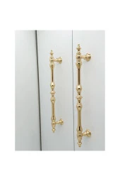 Şehzade Altın Mobilya Dolap Mutfak Çekmece Kulpu 96 Mm ( 9.6 Cm ) 2 Adet thumbnail 5