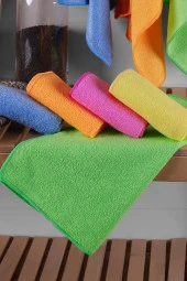 Terry | Microfiber 5'li Süper Emici Kurulama Bezi, Temizlik Bezi thumbnail 3