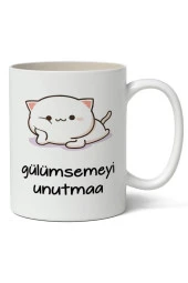 Gülümsemeyi Unutmaa Baskılı Kupa Bardak Baskılı Kahve Kupa Bardak thumbnail 1